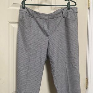 Talbots black white print trousers